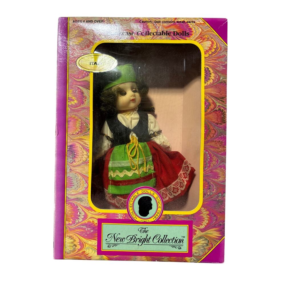 The New Bright Collection Bookcase Collectable Italy Doll